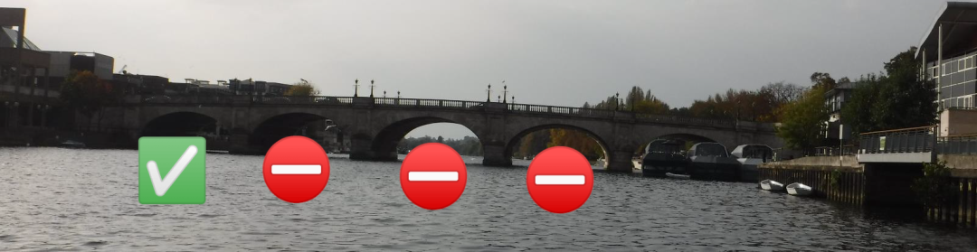 Navigation pattern of Kingston Road Bridge after the race