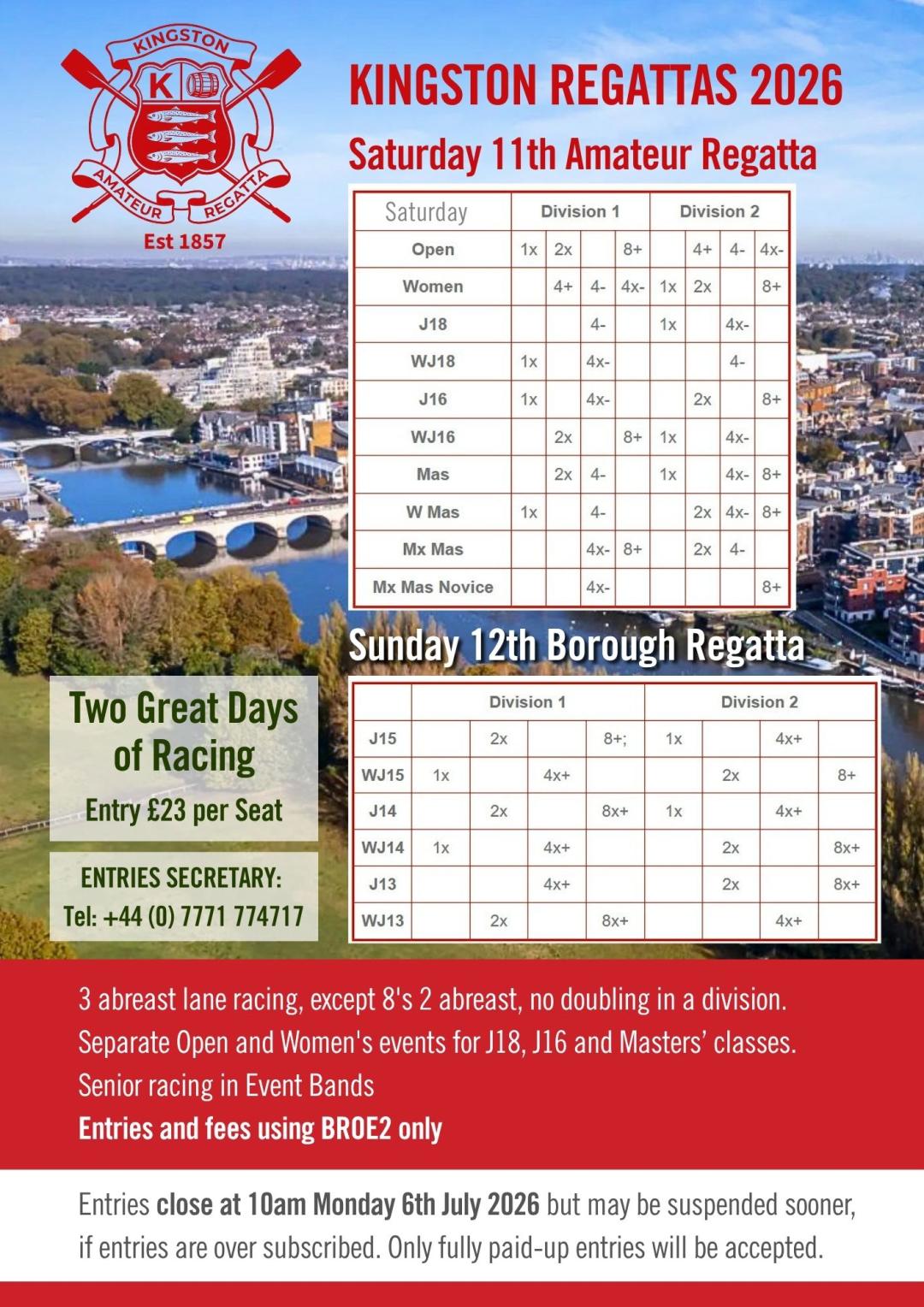 Kingston Regatta Poster