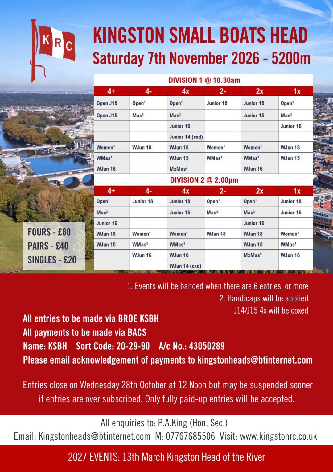 Kingston Small Boats Head Poster